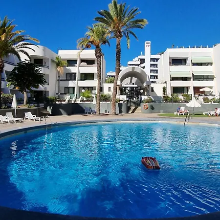 Casa Palmera 2 Only 150 Meters To The Beach, Heated Pool, Wifi, Sat-tv, Terrace, Location, Washing Machine Apartamento Playa de las Americas (Tenerife)
